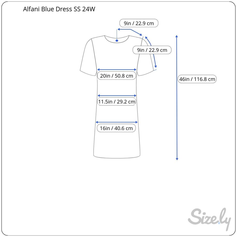 New Alfani Plus Size 24W Soft Cobalt Blue Flutter Sleeve Wrap Belted Dress 24 W - Picture 2 of 10